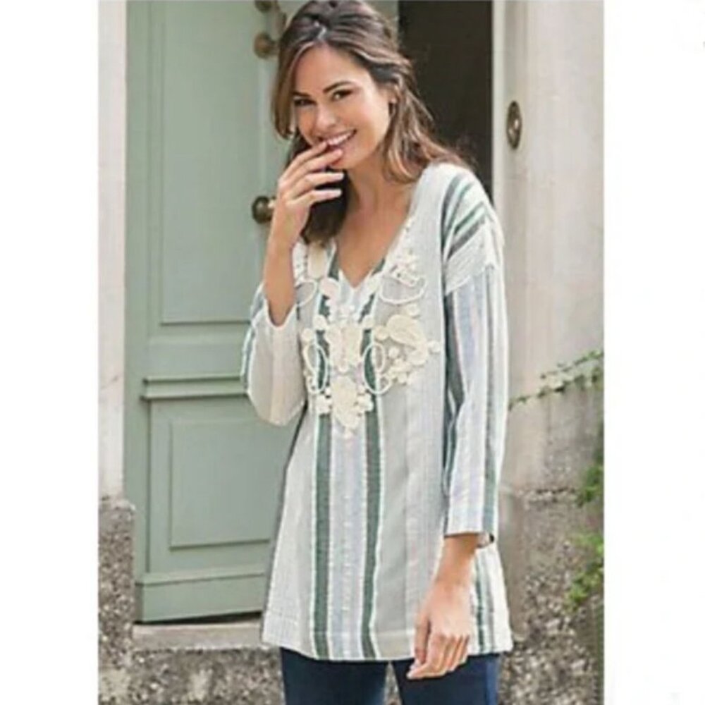 Soft Surroundings Manhattan Beach Tunic Size 3X
